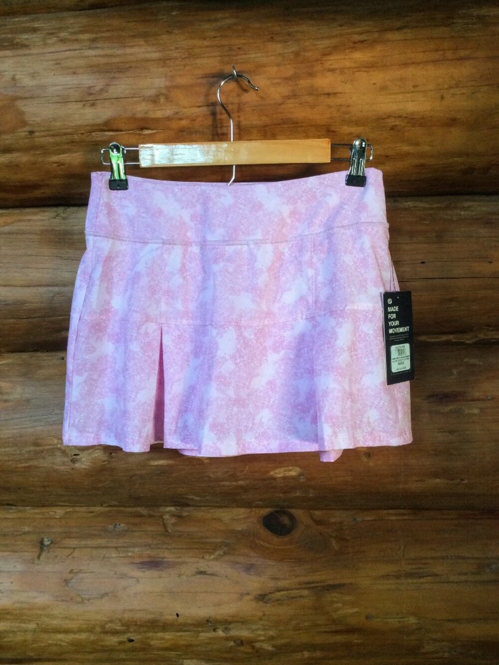 Etonic NWT Tennis Pickleball Pleated Pink Lavender Splatter Print Skort SZ XS